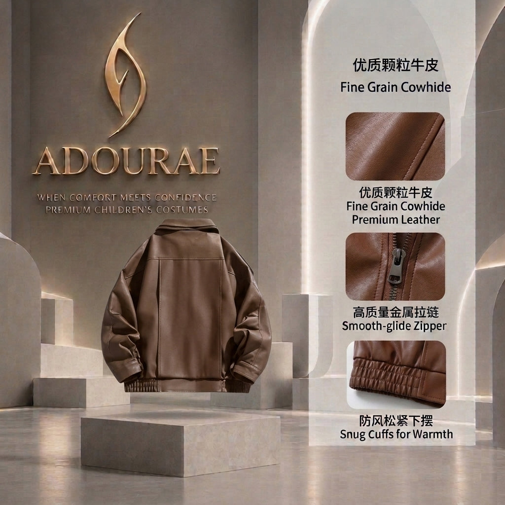 Men’s Leather Jacket – Windproof Outdoor Autumn & Winter Coat | ADOURAE