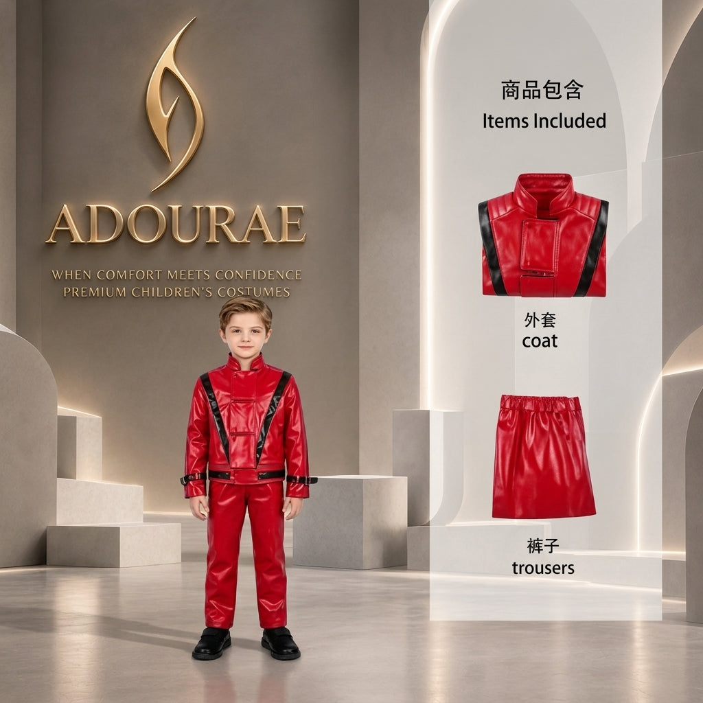 Michael Jackson Kids Costume – Thriller Dance Outfit for Boys & Girls | Halloween & Birthday Party